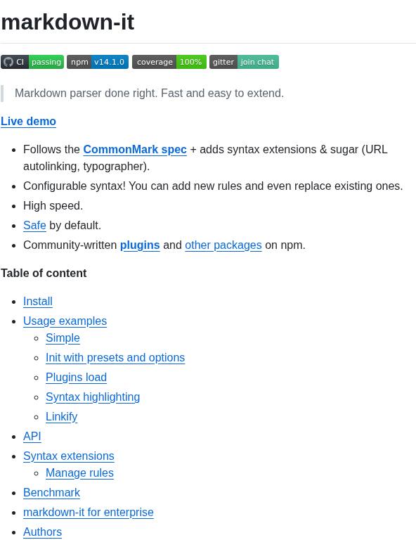 Markdown It Markdown It screenshot
