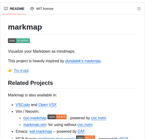 Markmap Markmap screenshot