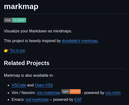 Markmap Markmap screenshot