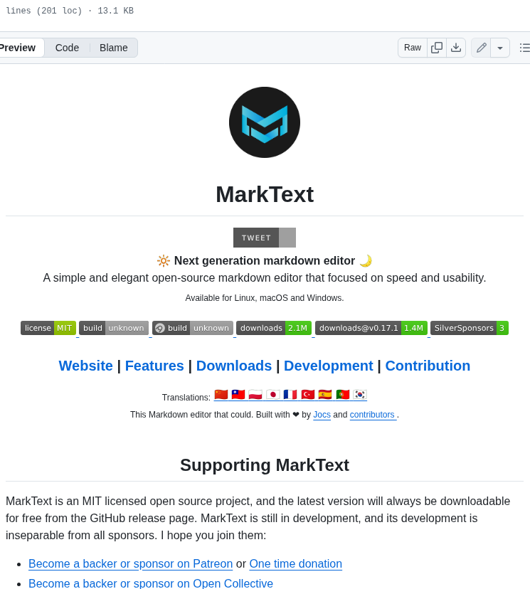 Marktext Marktext screenshot