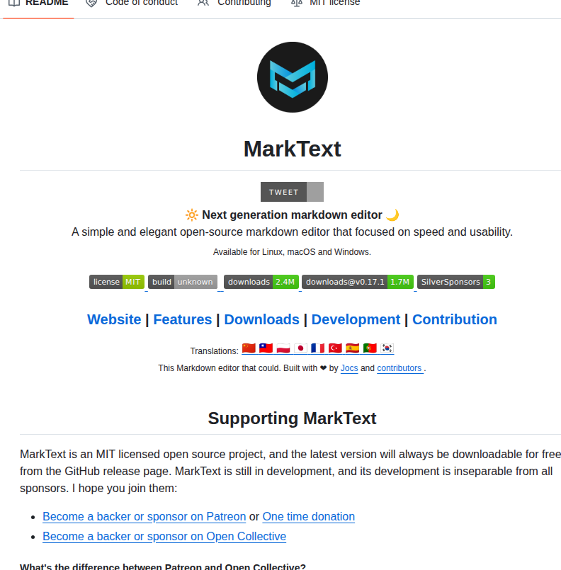 Marktext Marktext screenshot