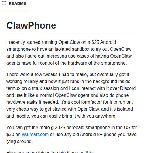 Marshallrichards Clawphone screenshot