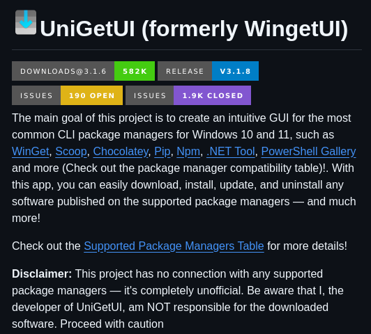 Marticliment Unigetui screenshot