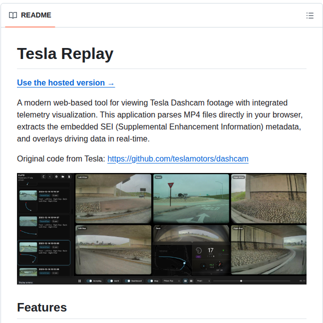 Martyearthy Teslareplay screenshot