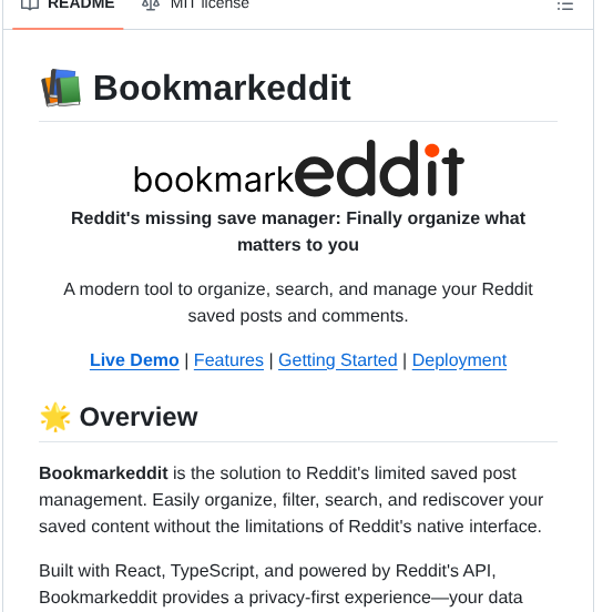 Mateussilva98 Bookmarkeddit screenshot