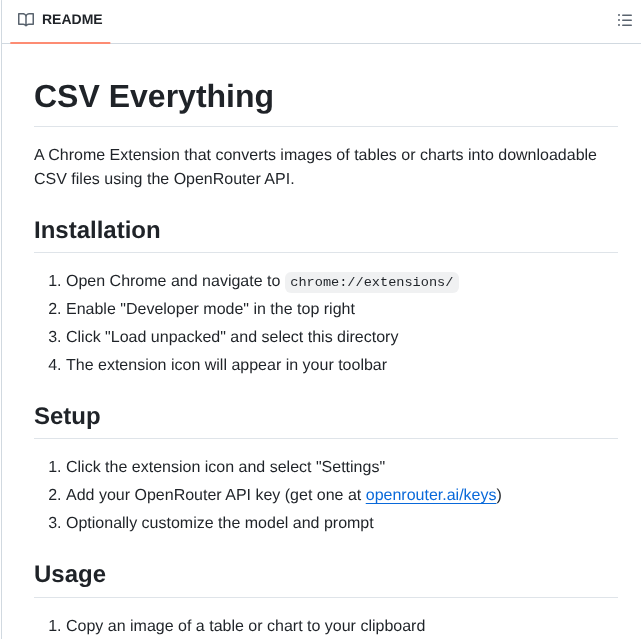 Matsonj Csv Everything screenshot