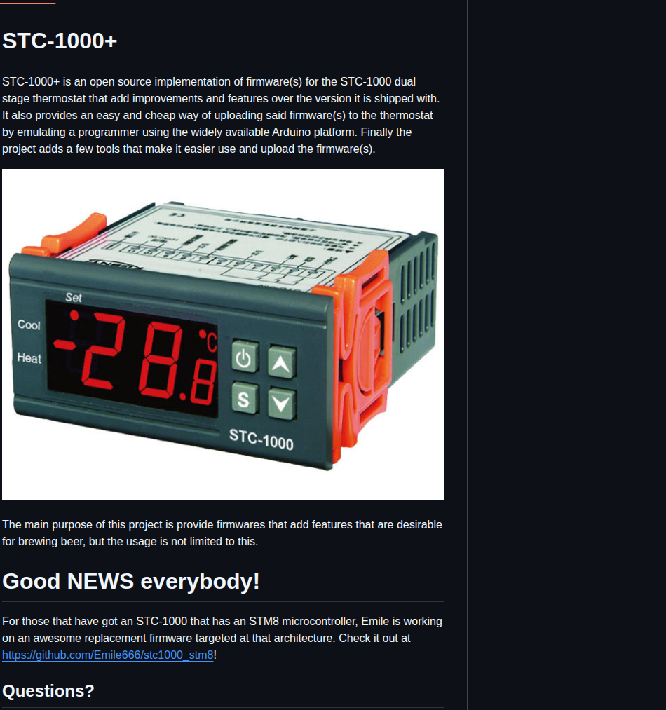 Matsstaff Stc1000p screenshot