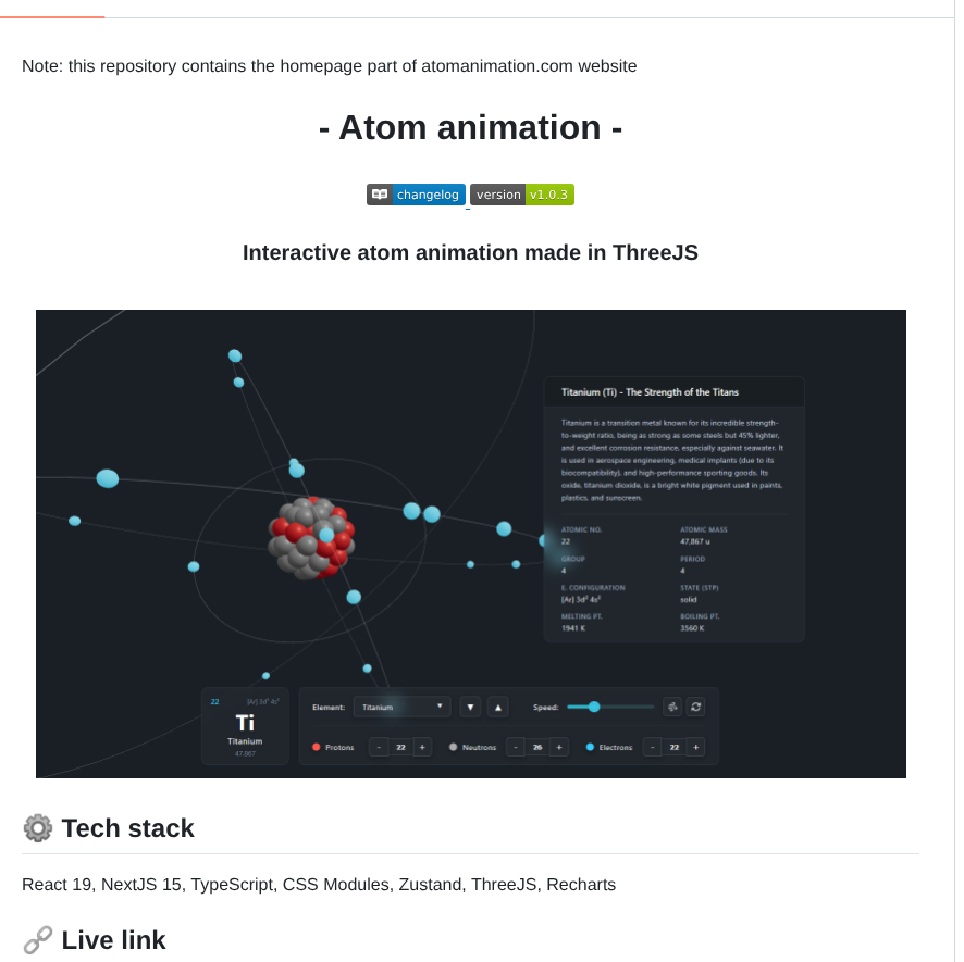 Matt765 Atom Animation screenshot