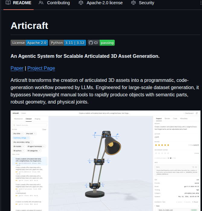 Mattzh72 Articraft screenshot