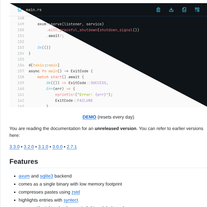 Matze Wastebin screenshot