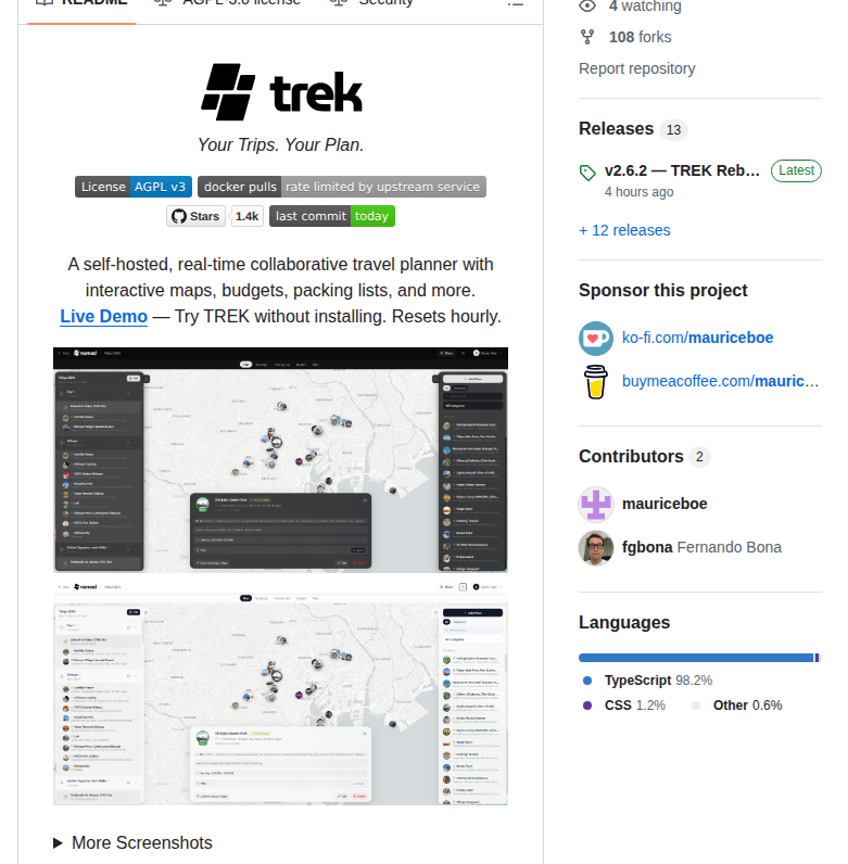 Mauriceboe Trek screenshot
