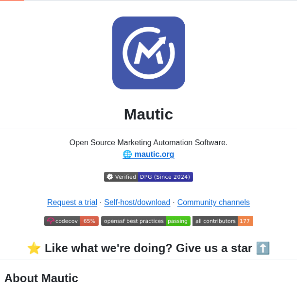 Mautic Mautic screenshot