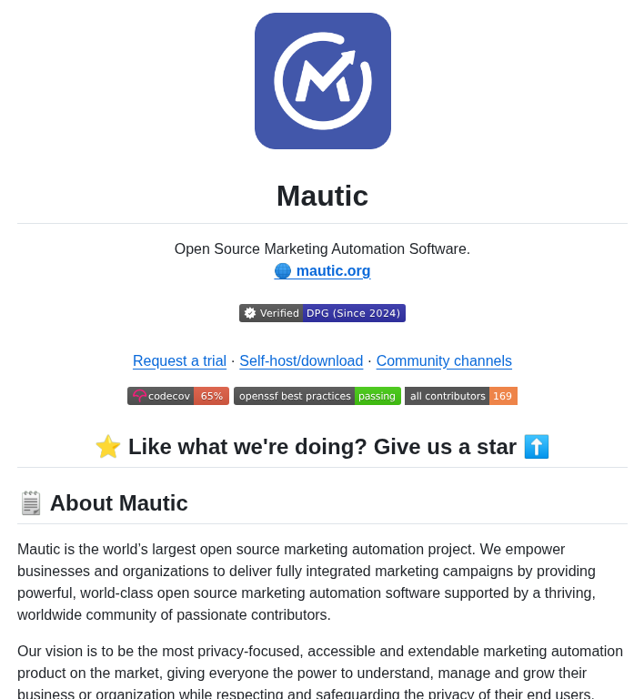 Mautic Mautic screenshot