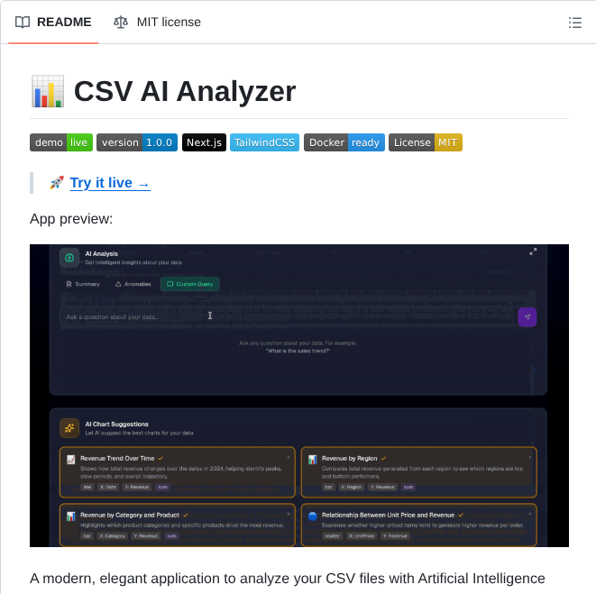 Maxgfr Csv Ai Analyzer screenshot