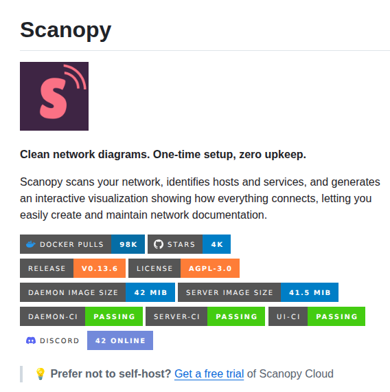 Mayanayza Netvisor screenshot