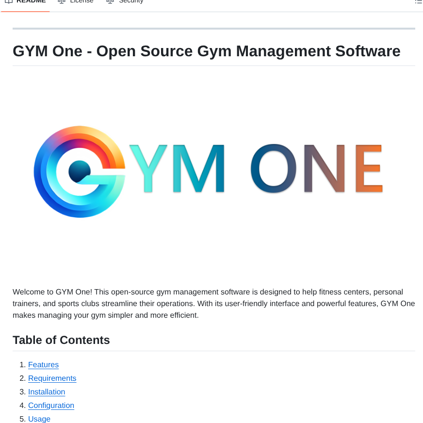 Mayerbalintdev Gym One screenshot