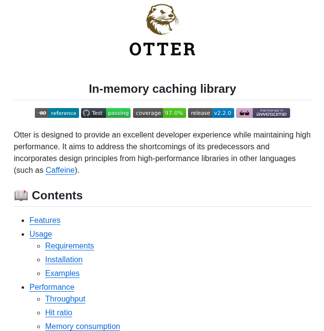 Maypok86 Otter screenshot