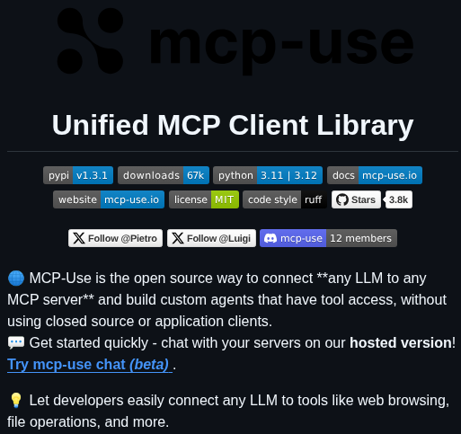 Mcp Use Mcp Use screenshot