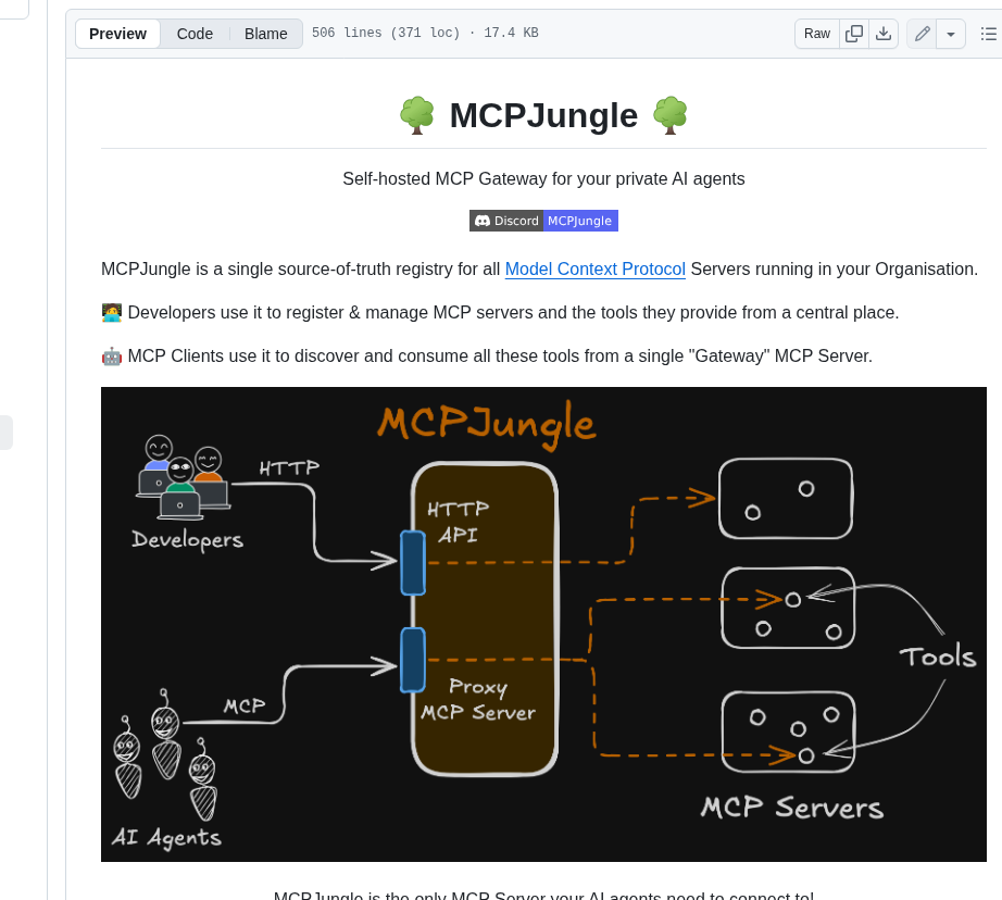 Mcpjungle Mcpjungle screenshot