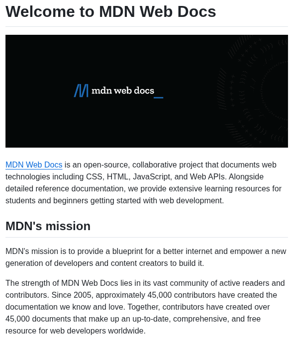 Mdn Content screenshot