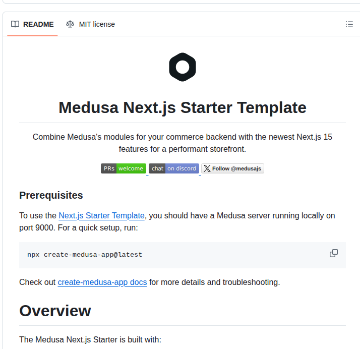 Medusajs Nextjs Starter Medusa screenshot