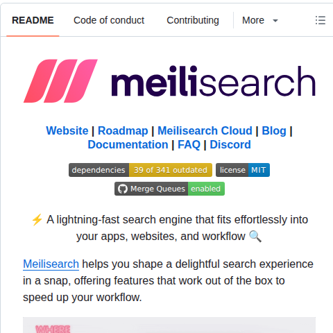 Meilisearch Meilisearch screenshot