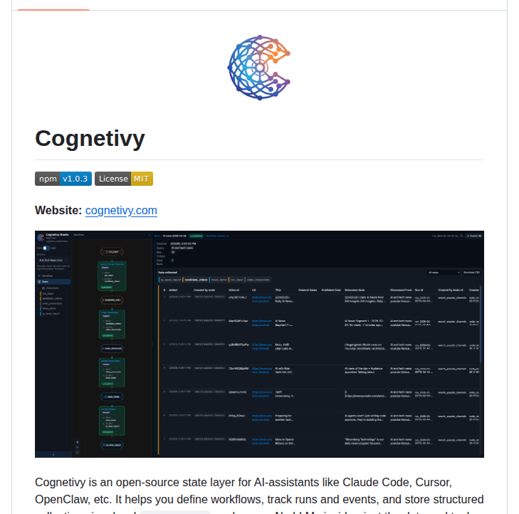 Meitarbe Cognetivy screenshot