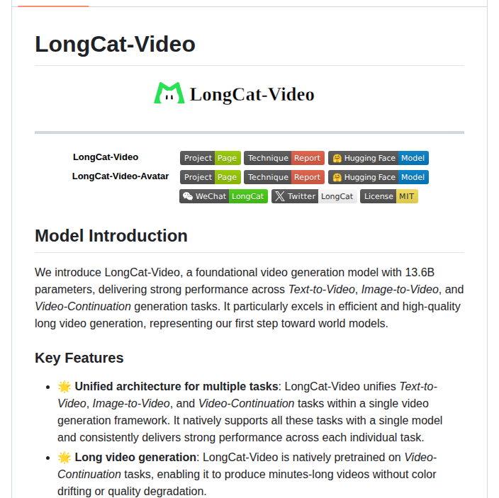 Meituan Longcat Longcat Video screenshot