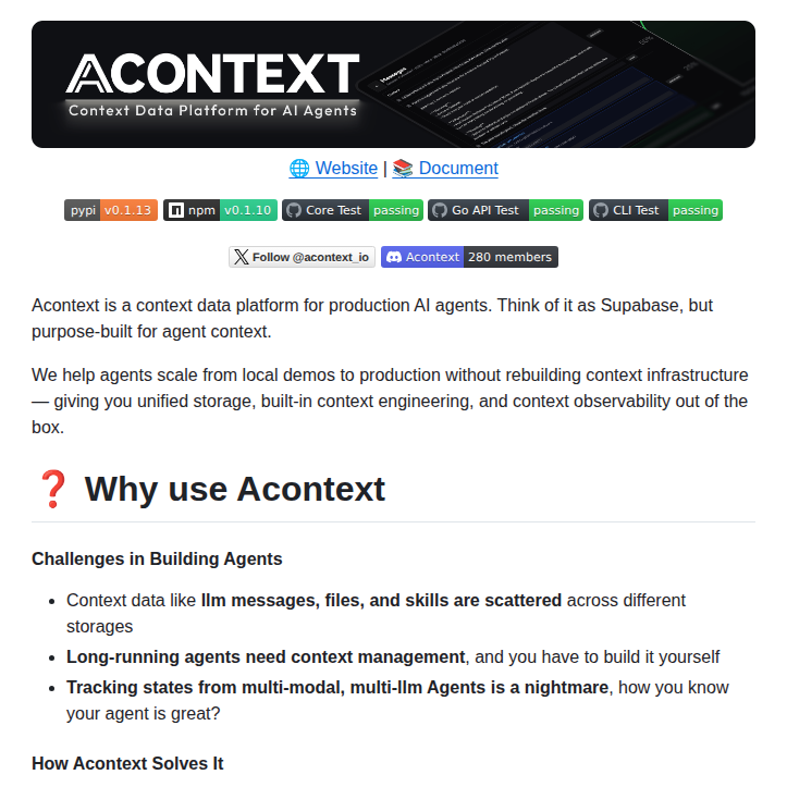 Memodb Io Acontext screenshot