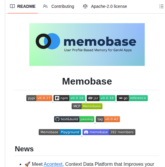 Memodb Io Memobase screenshot