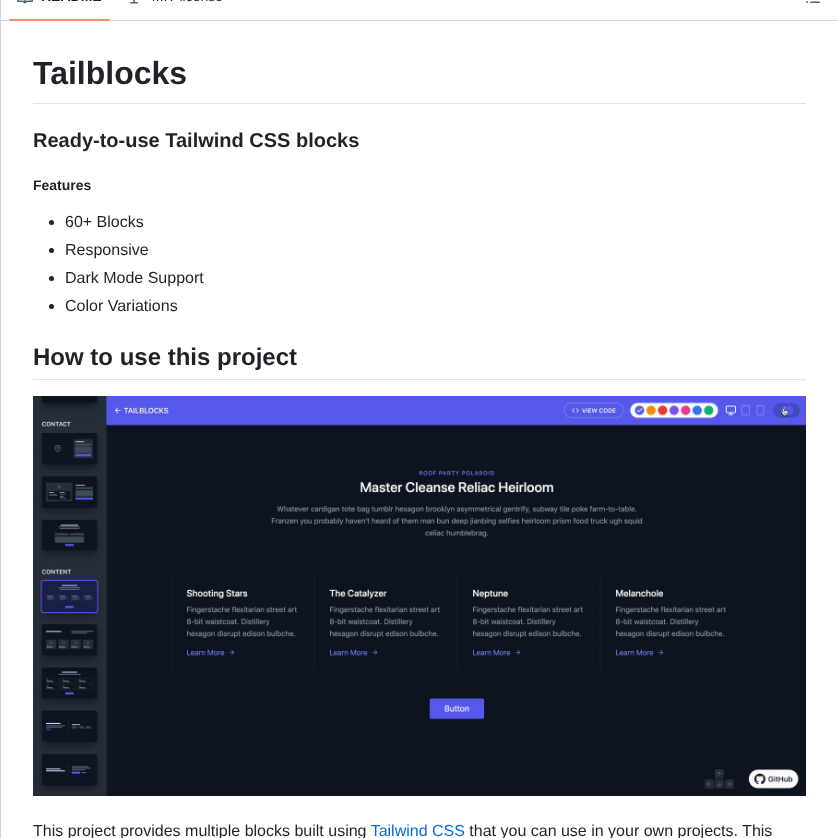 Mertjf Tailblocks screenshot