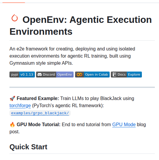 Meta Pytorch Openenv screenshot