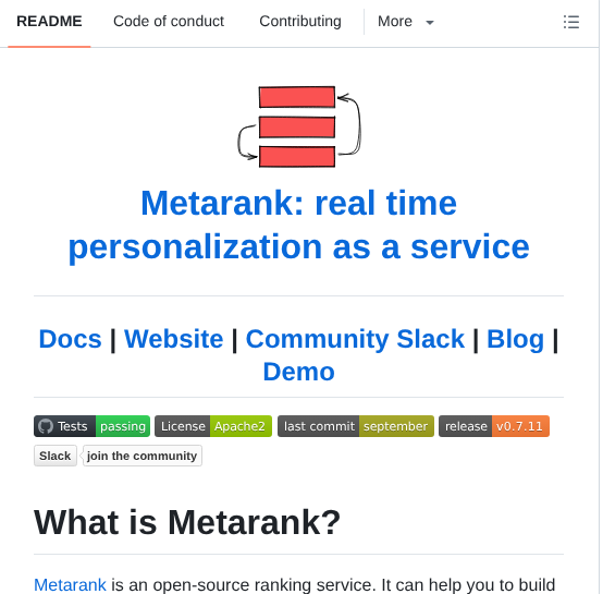 Metarank Metarank screenshot
