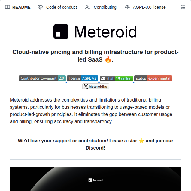 Meteroid Oss Meteroid screenshot