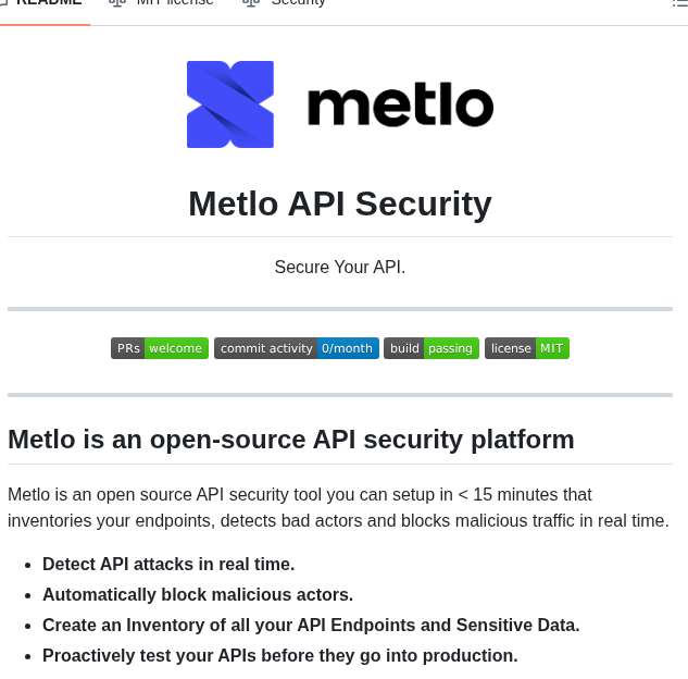 Metlo Labs Metlo screenshot