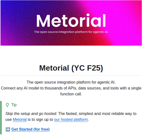 Metorial Metorial screenshot