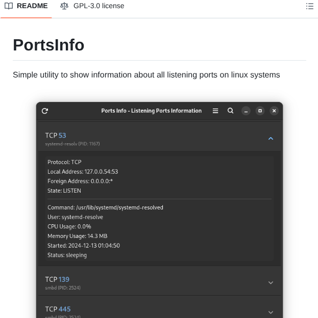 Mfat Ports Info screenshot