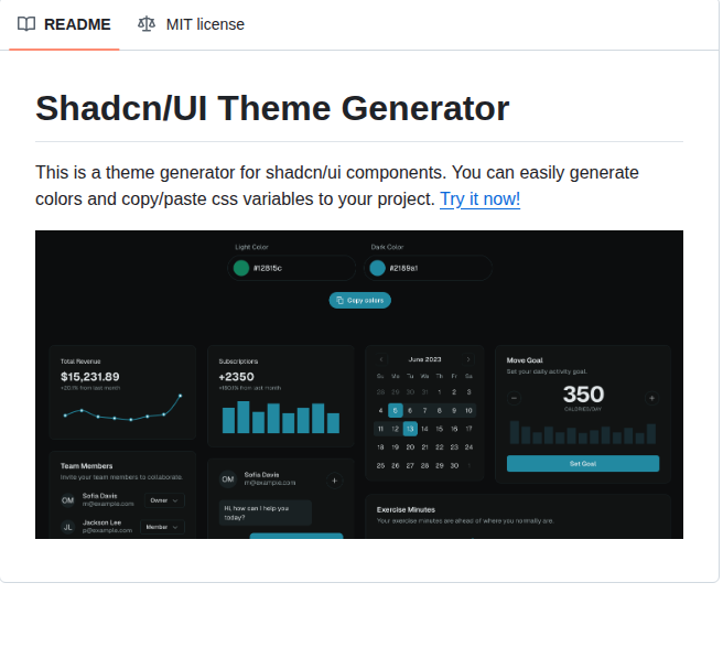 Mfrkankaya Shadcn Themes screenshot