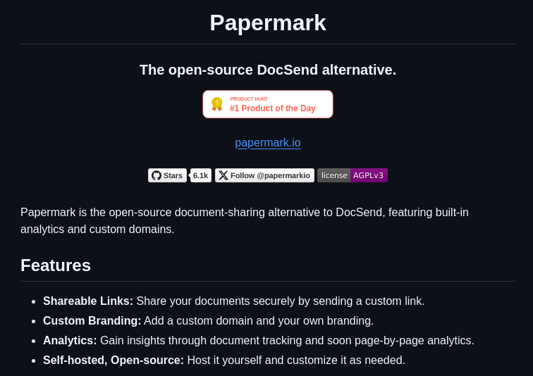 Mfts Papermark screenshot