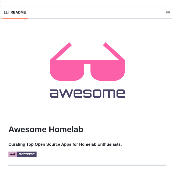 Miantiao Me Awesome Homelab screenshot