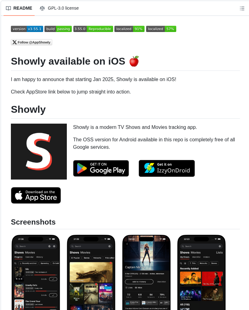 Michaldrabik Showly screenshot