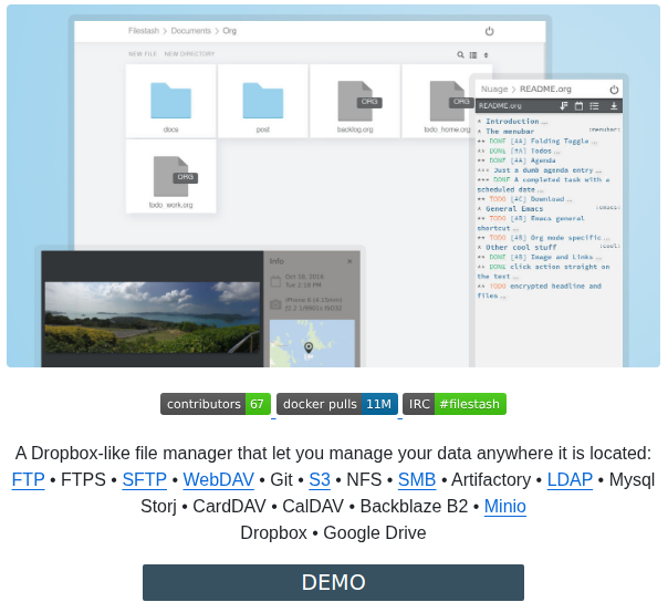 Mickael Kerjean Filestash screenshot