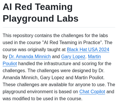 Microsoft Ai Red Teaming Playground Labs screenshot