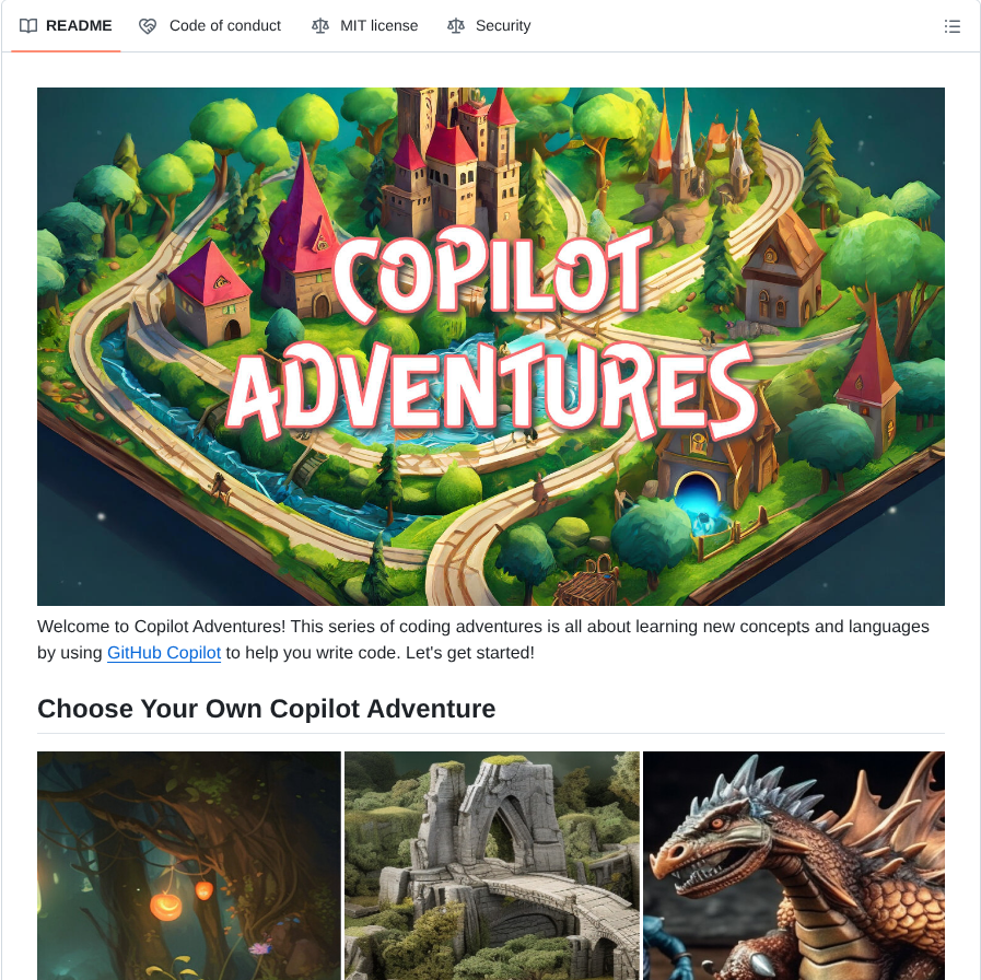 Microsoft Copilotadventures screenshot