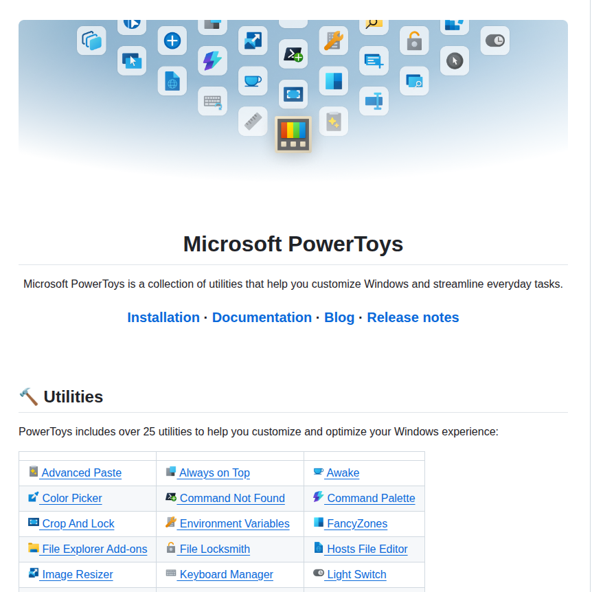 Microsoft Powertoys screenshot