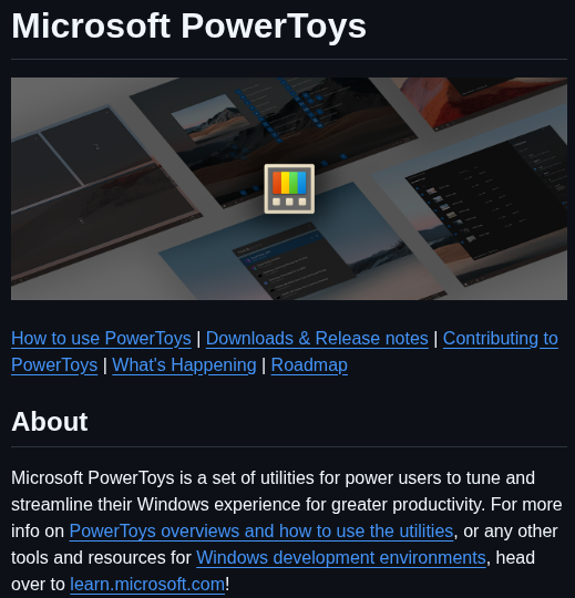 Microsoft Powertoys screenshot