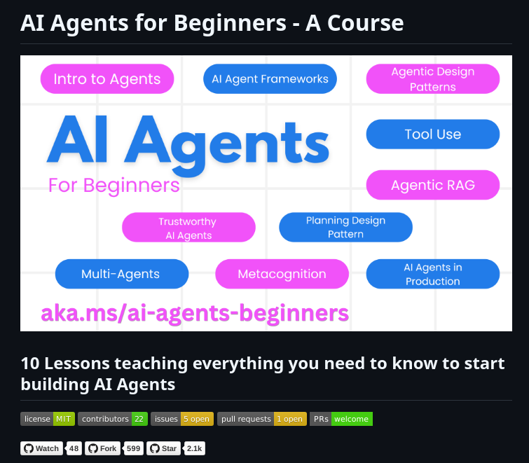 Microsoft Ai Agents For Beginners screenshot