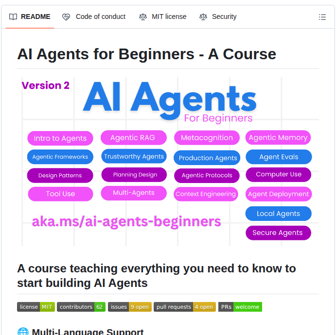 Microsoft Ai Agents For Beginners screenshot