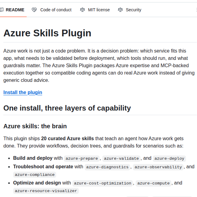 Microsoft Azure Skills screenshot