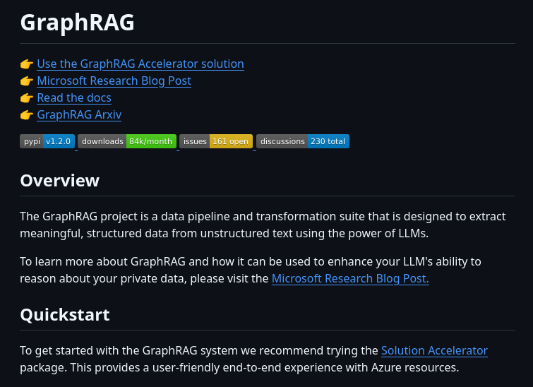 Microsoft Graphrag screenshot